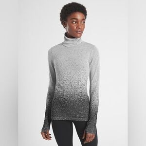 Athleta Flurry Blizzard Gradient Turtleneck Base Layer